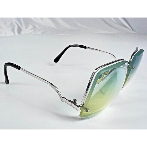 Vintage GLENDA CRAFT MA-33 Silver 5 1/2 Silver Tone 57-18 Eyeglass Frames Only main image 12